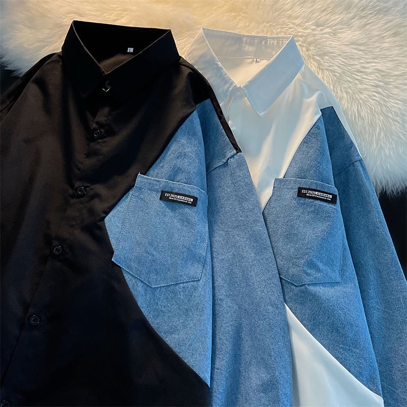 Áo Sơ Mi Nữ Dài Tay Cổ Bẻ Form Rộng Thời Trang Hàn