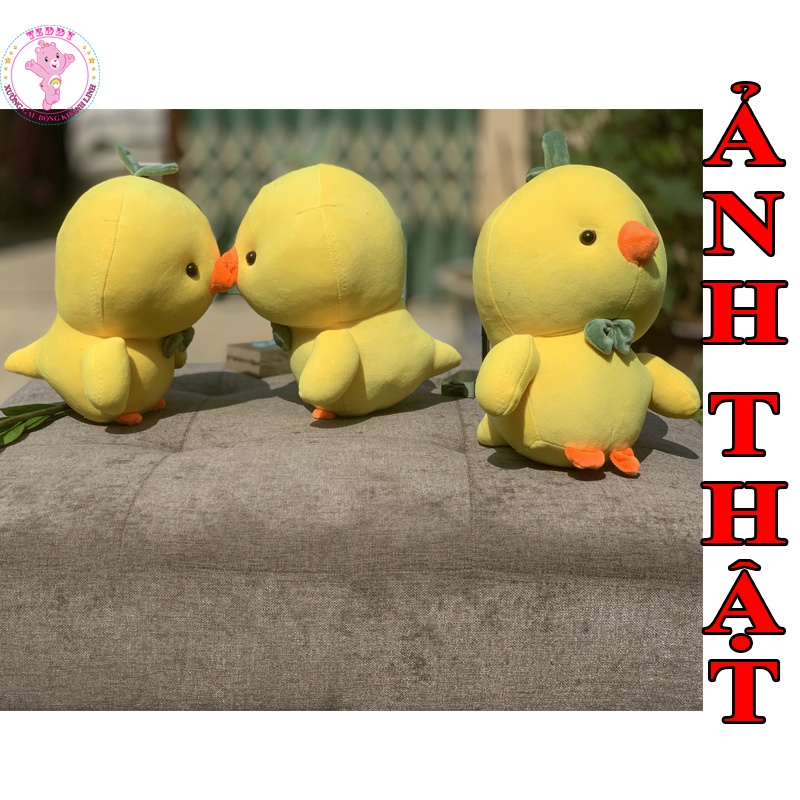 Gấu Bông Vịt Vàng Siêu Kute Size 35Cm Chất Liệu Cao Cấp An Toàn Hàng Xuất Dư Siêu Thị