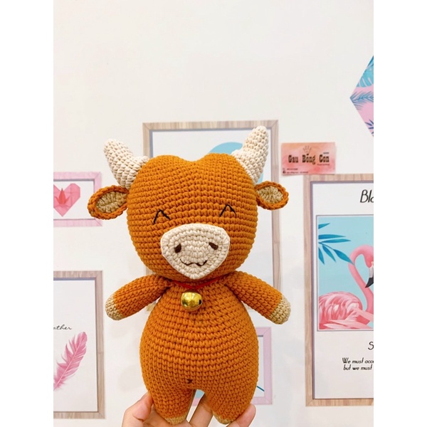 Bé Trâu bằng len handmade