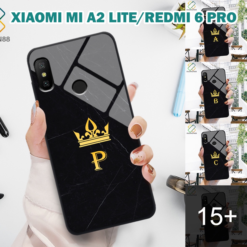 Ốp lưng kính Xiaomi Mi A2 Lite/Redmi 6 Pro
