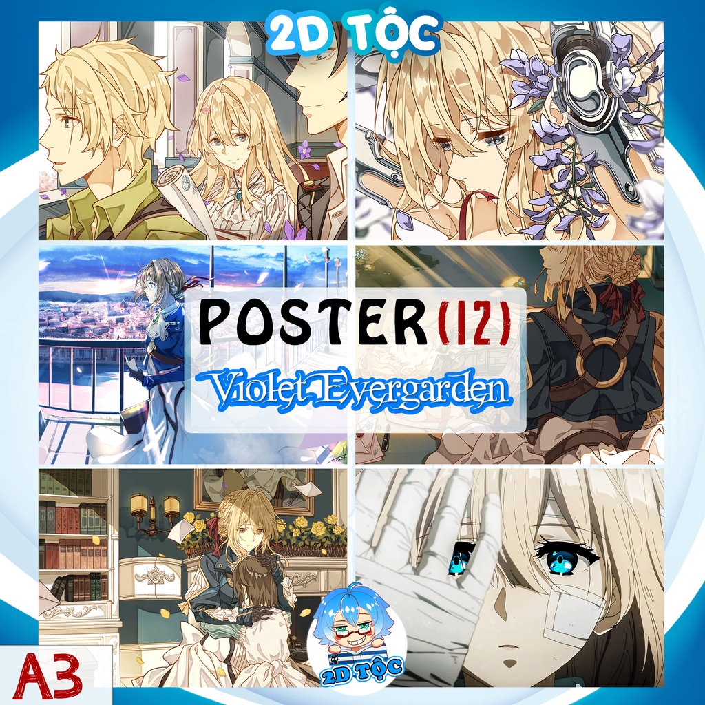 ẢNH POSTER A3 ANIME VIOLET EVERGARDEN (12) CHẤT LIỆU GIẤY CAO CẤP - 2D TỘC SHOP
