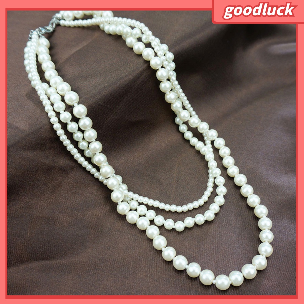 Dây Chuyền Chuỗi Hạt Ngọc Trai Nhân Tạo Cho Nữ