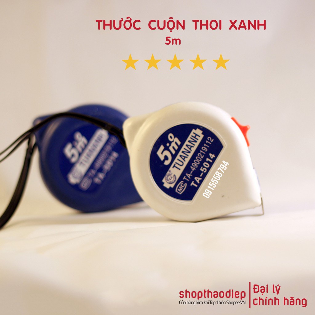 THƯỚC RÚT THOI XANH/ THƯỚC CUỘN- 3M/ 5M