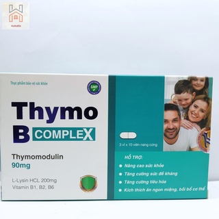 Thymo b complex tăng cường sức đề kháng, giúp ăn ngủ ngon tốt, bồi bổ cơ thể - hộp 30 viên