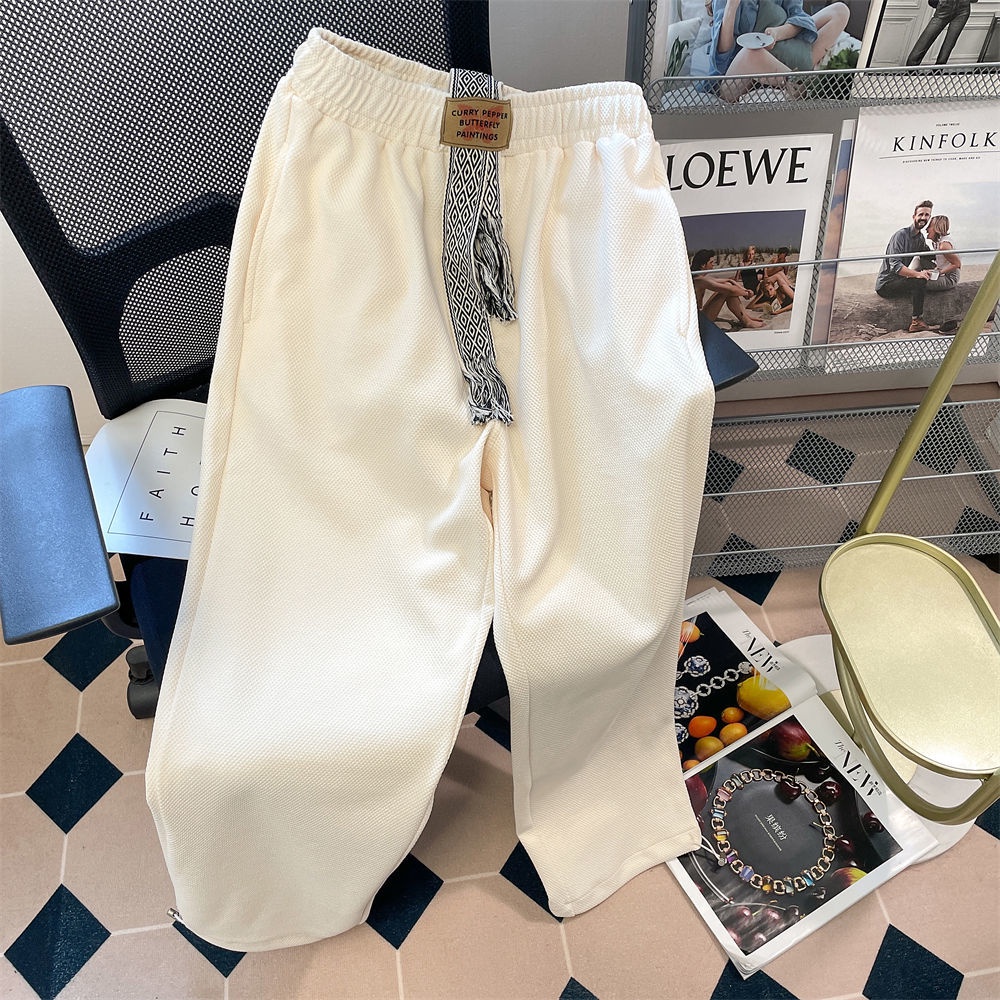 Quần Thể Thao Lưng Cao Ống Rộng Thời Trang Mùa Thu