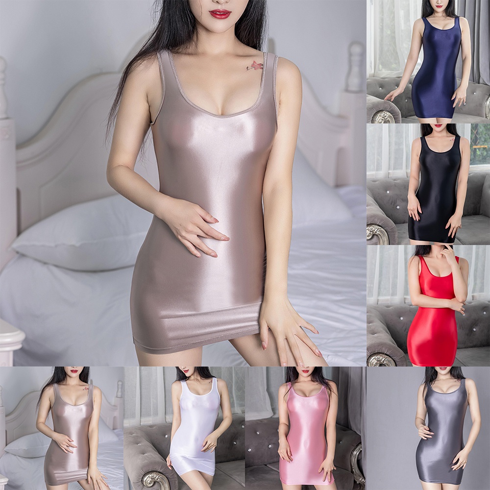 BBHOOD~Women Dress Clubwear Comfort Cosplay Evening Oil Party See Through Sexy Sheer