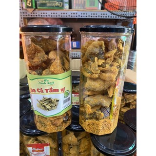 HỦ 250GR Da Cá Hồi Trứng Muối  - Vị Singapore
