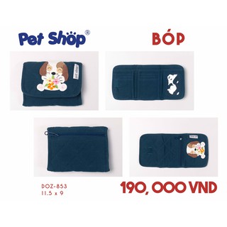 Ví gấp nhỏ tiện lợi nhiều ngăn PET SHOP DOZ-853