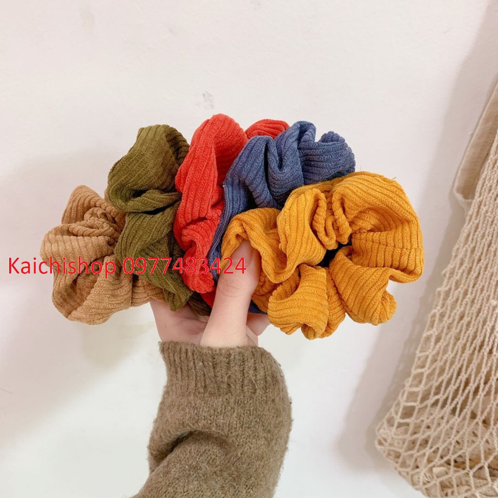 Buộc tóc Scrunchies hottrend hàng cao cấp vải cao cấp cực đẹp