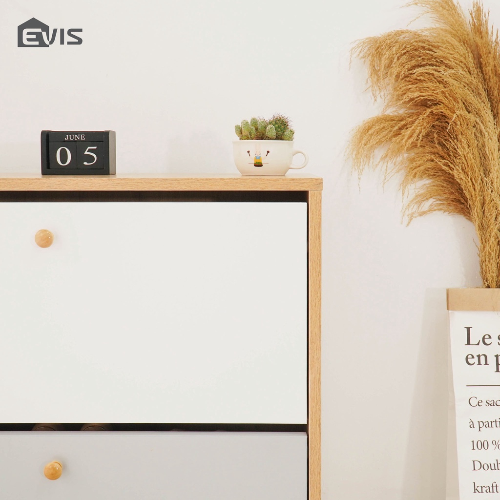 Tủ Giày Dép Evis Home - Kiểu Dáng 2 Ngăn Sức Chứa Lớn - Màu Sắc Hiện Đại - Trang Trí Nội Thất Sang Trọng