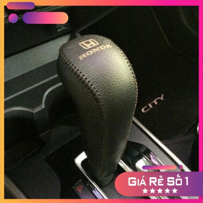 Bọc Cần Số, Tay Phanh xe HONDA CITY, JAZZ ĐỜI 2014-2020. Da Bò tự nhiên nhiều màu sắc...