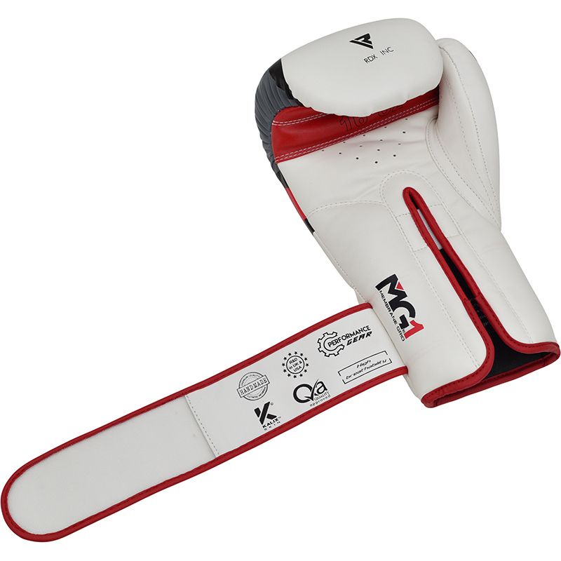 Găng Tay Boxing RDX F7 Ego Training - White/Red