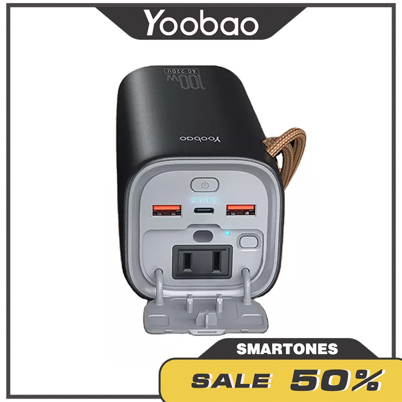 Trạm sạc di động Yoobao EN100 20000mAh công suất 45W AC 220V 100W tích hợp đèn pin Led