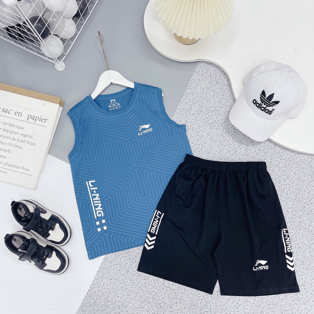 Bộ đồ ba nỗ sát lách chất liệu thông hơi mùa hè cho bé yêu từ 32_45kg