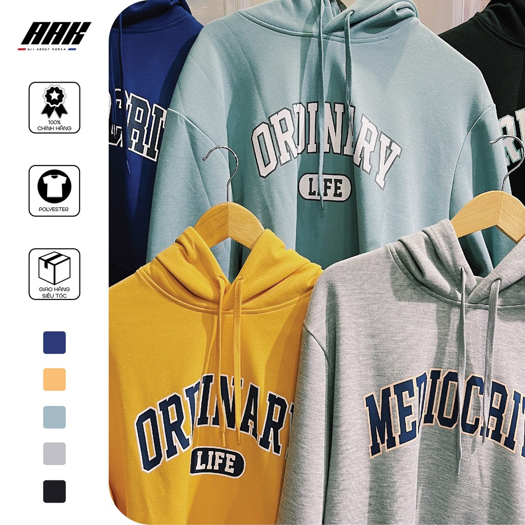 ÁO KHOÁC NỈ BÔNG TRÙM ĐẦU - THƯƠNG HIỆU TỪ HÀN QUỐC TOPTEN HOODIE