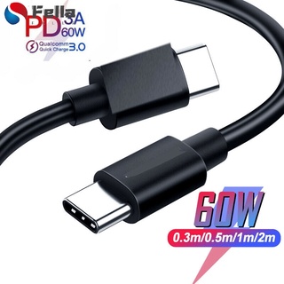 Cáp sạc nhanh 3a 60w type c sang usb pd samsung chuyên dụng