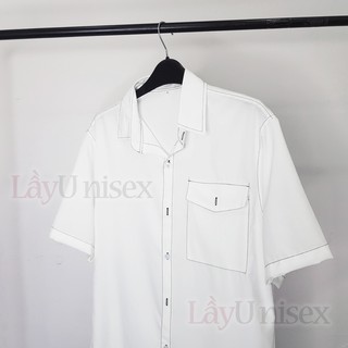 Sơ mi nam tay lỡ chỉ nổi