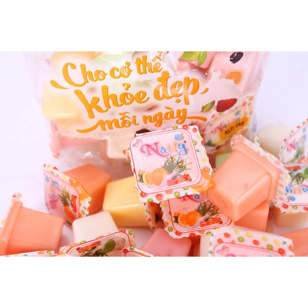 Thạch Sữa Chua Natty Long Hải Túi 432g