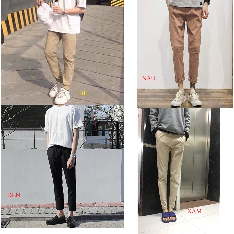 QUẦN CHINOS KAKI NAM ỐNG SUÔNG ĐỦ MÀU