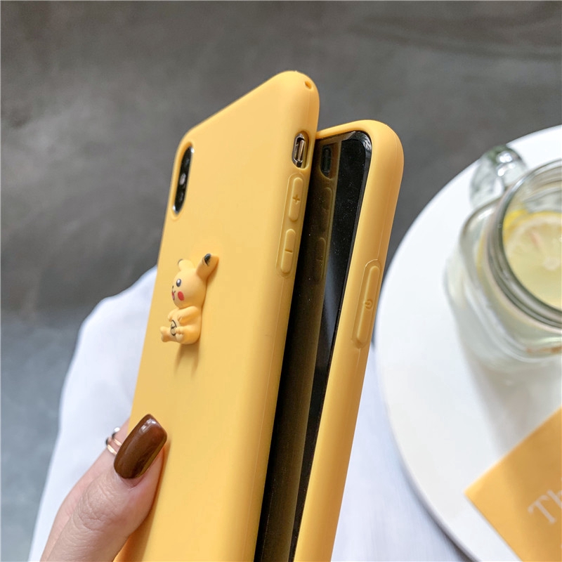 Ốp Điện Thoại In Hình Gấu Pikachu Cho Redmi 9 7A Note 4 4X 5 5A Prime 5 7 8 9 Pro 9S Xiaomi Mi A3