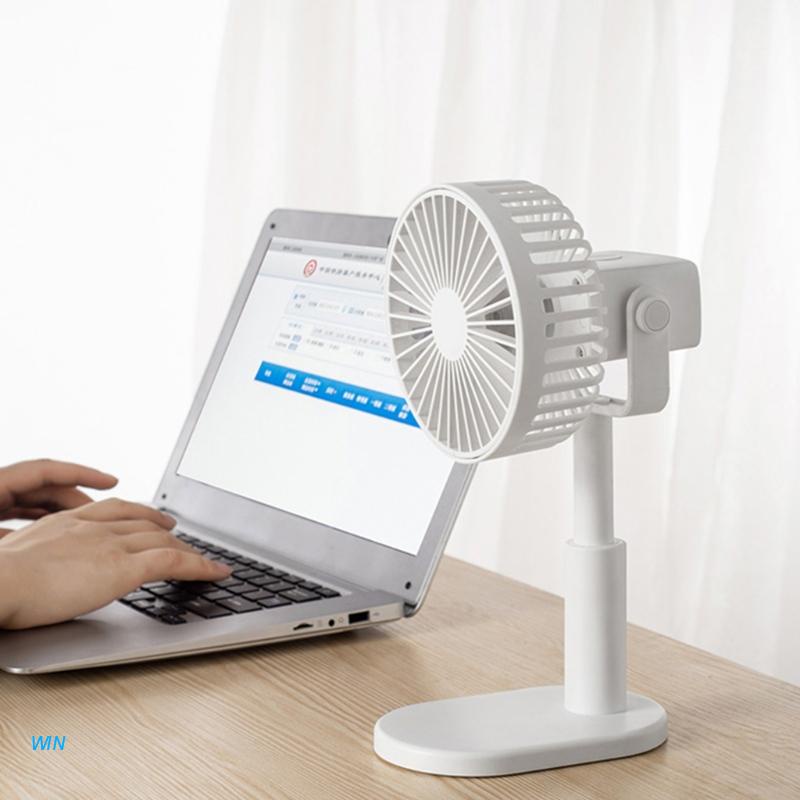 Quạt mini cầm tay sạc USB 3 tốc độ màu trắng/đen