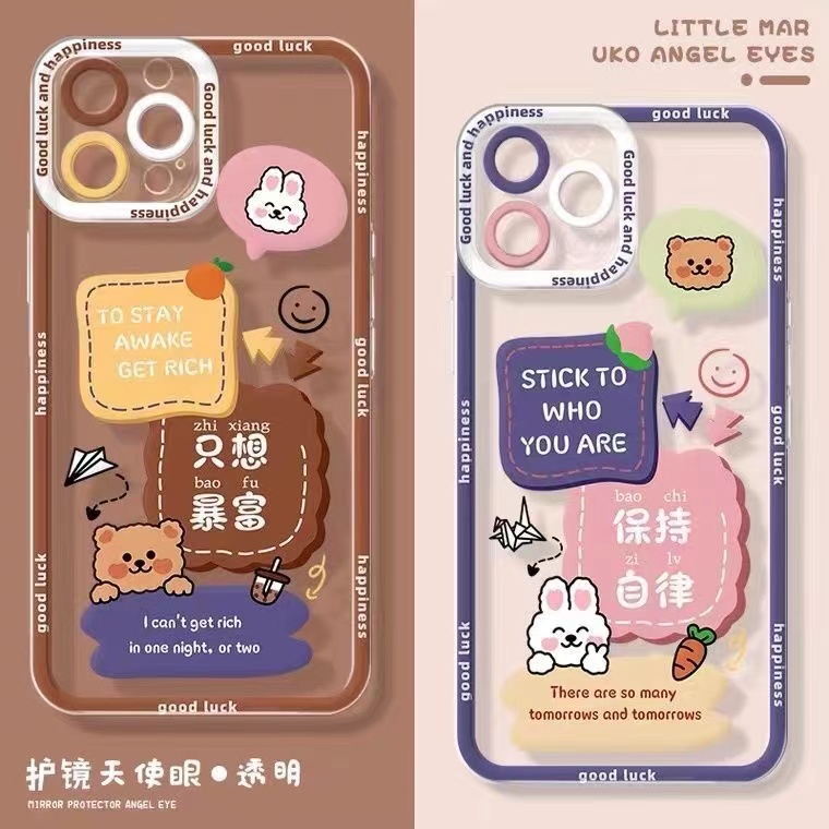 Ốp Điện Thoại Dẻo Họa Tiết Hoạt Hình Dễ Thương Cho iphone 13pro / 12 / 11 / xs max / XR / 7Plus