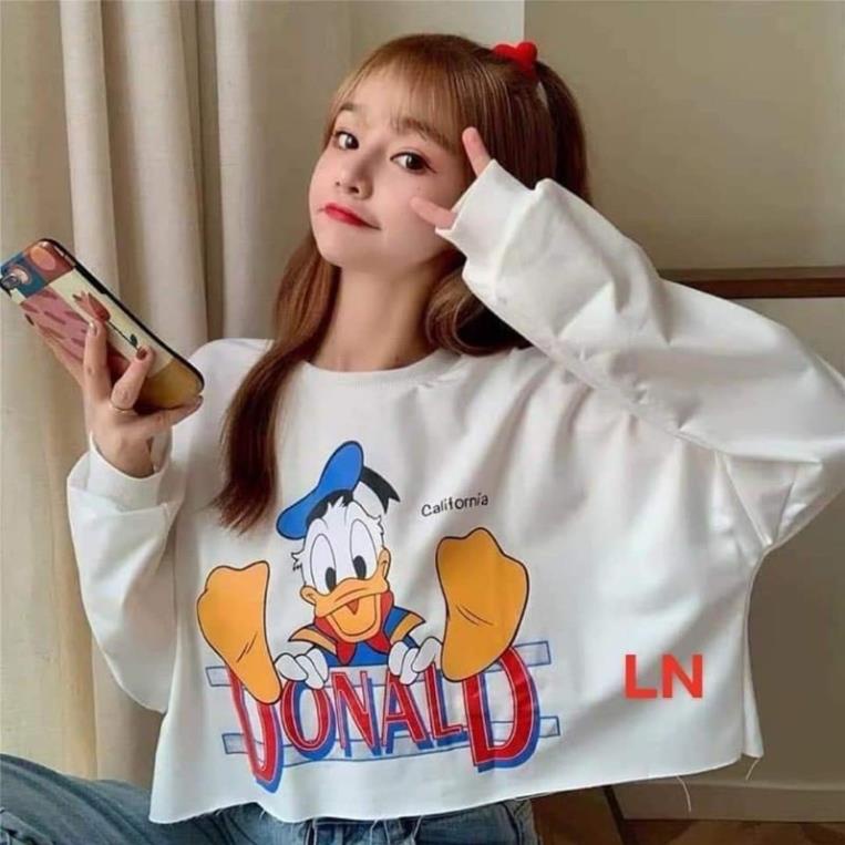 Áo croptop dài tay vịt Donal LN