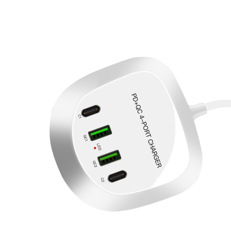 Tẩu Sạc Alli 40W Hai Cổng USB Type-C 4 Cổng Tiện Dụng