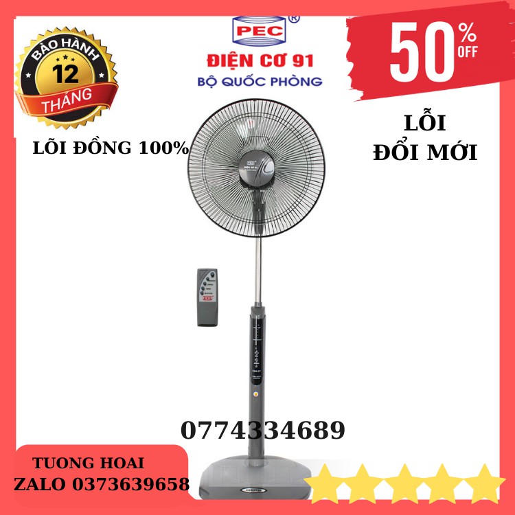 quạt cây đứng điện cơ 91 QĐK-91 Có điều khiển- bộ quốc phòng