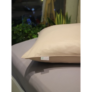 Vỏ gối màu be chất liệu tencel cotton cao cấp