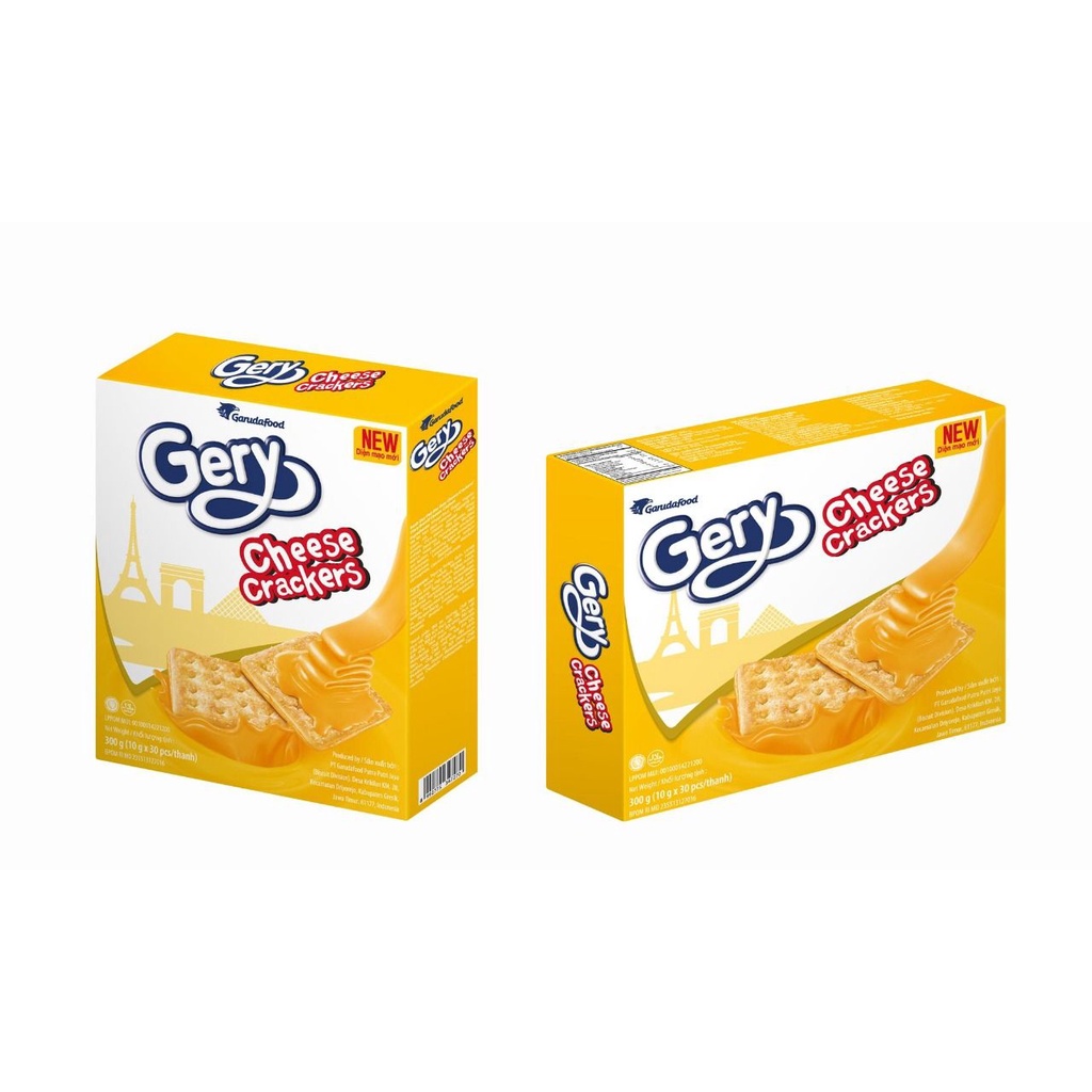 Bánh quy phô mai / Bánh quy Gery cheese crackers hộp lớn 300gr