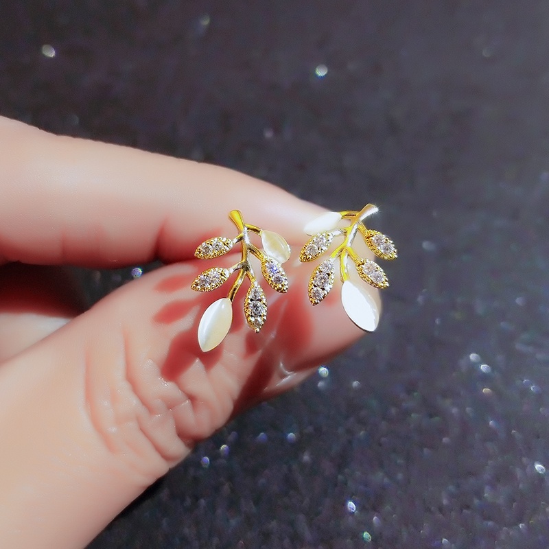 [Jiudolan] Khuyên Tai Bạc Đính Kim Cương Giả Tinh Tế Thời Trang Cao Cấp Dành Cho Nữ