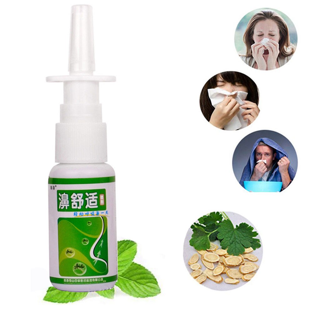 (hàng Mới Về) Xịt Thảo Dược Trị Viêm Mũi 20ml