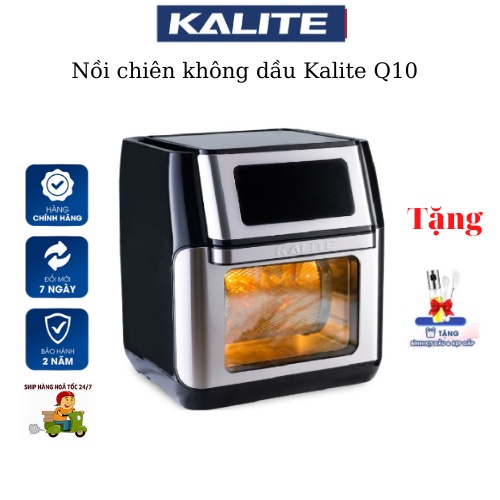 Nồi chiên không dầu Q10 lò nướng không dầu công suất 1800W dung tích 10L hàng chính hãng