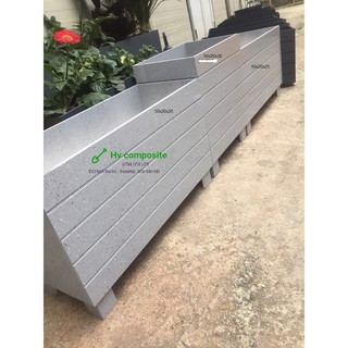 Chậu trồng cây composite màu giả đá cao cấp