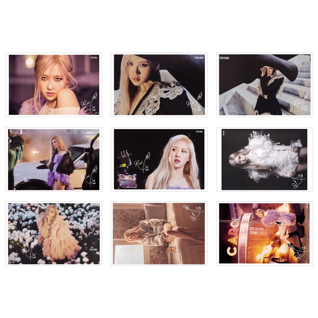 [Ép Lụa] Lomo Card 36 Ảnh BLACKPINK ROSÉ -R- SPECIAL (có chữ ký )
