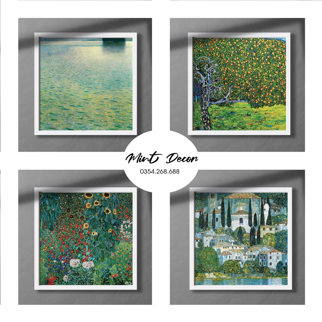 BST tranh Gustav Klimt - Tranh trang trí trang trí căn hộ chung cư, quán cà phê, nhà hàng, khách sạn
