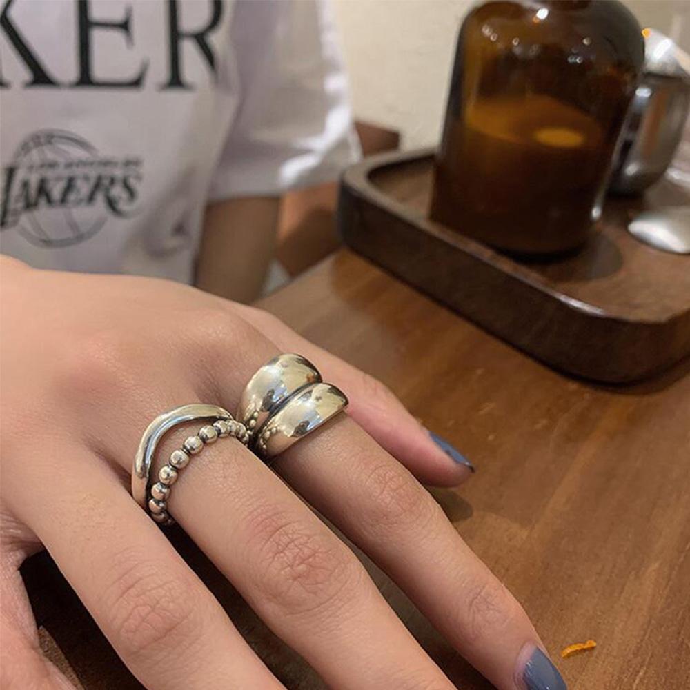 Nhẫn Đôi Thiết Kế Đơn Giản Thời Trang Dành Cho Nữ