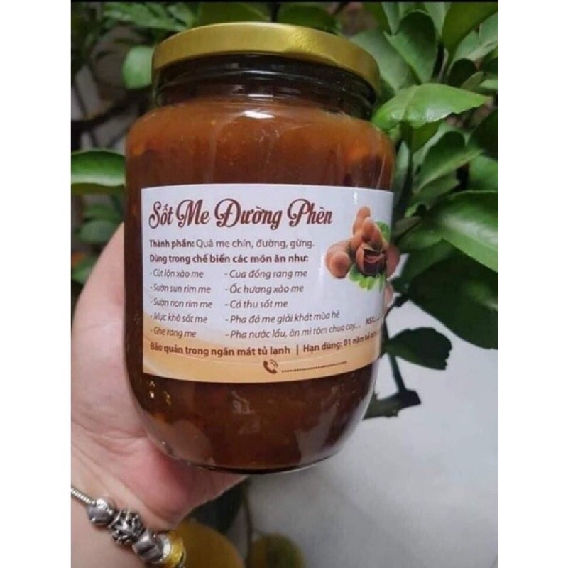 Nước sốt me đường phèn lọ 900ml- loại ngon
