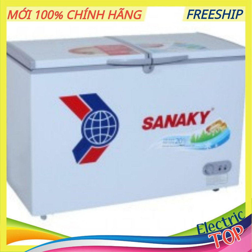 TỦ ĐÔNG SANAKY VH-3699W1 260L 1 ngăn đông, 1 ngăn mát