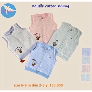 Áo gile cotton nhung Avaler cam kết chính hãng