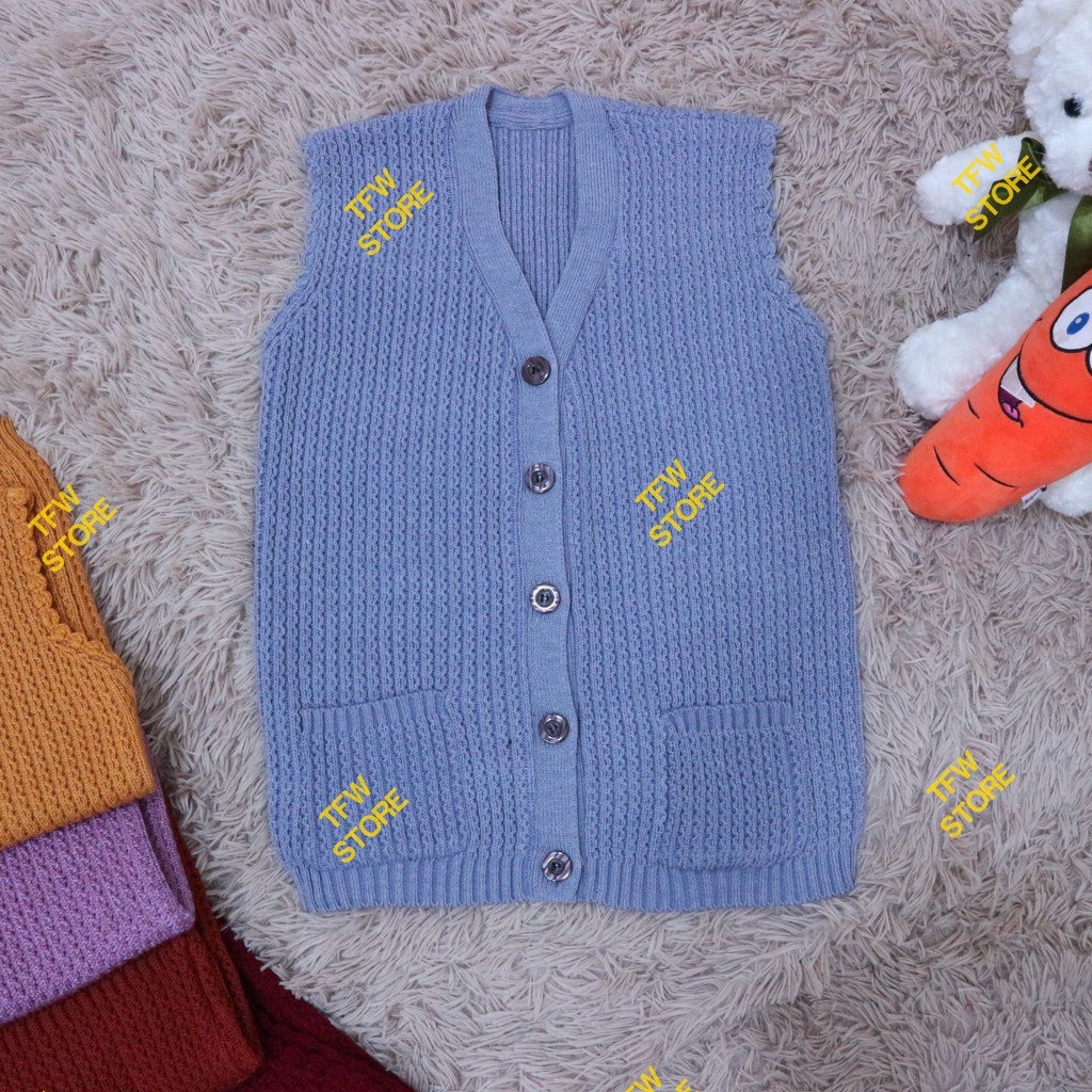 Áo len gile cộc tay  trung niên cho người lớn tuổi, người già, cho bà, cho mẹ - Made in VN