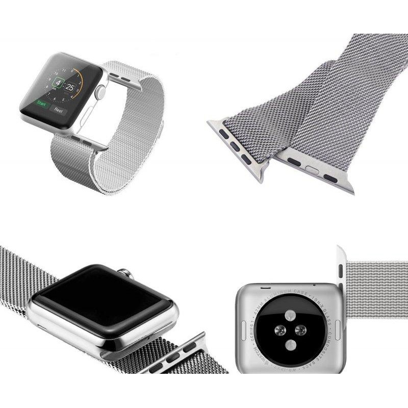 [Mã SKAMSALE03 giảm 10% đơn 200k] DÂY APPLE WATCH KIỂU DÁNG MILANESE LOOP