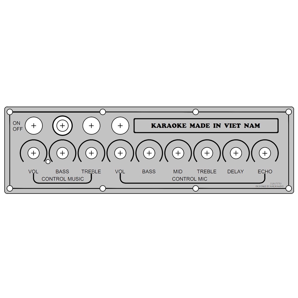 Mạch karaoke control 9 nút,11 nút nguồn đơn, echo siêu hay bản V2