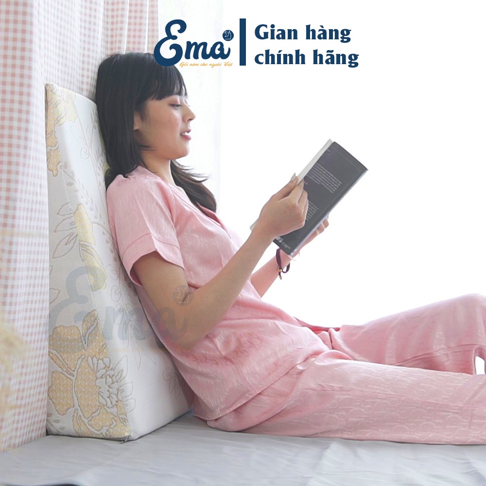Gối chống trào ngược dạ dày cho người lớn Ema - Giảm trào ngược, suy giãn tĩnh mạch chân, ngủ ngáy, COPD