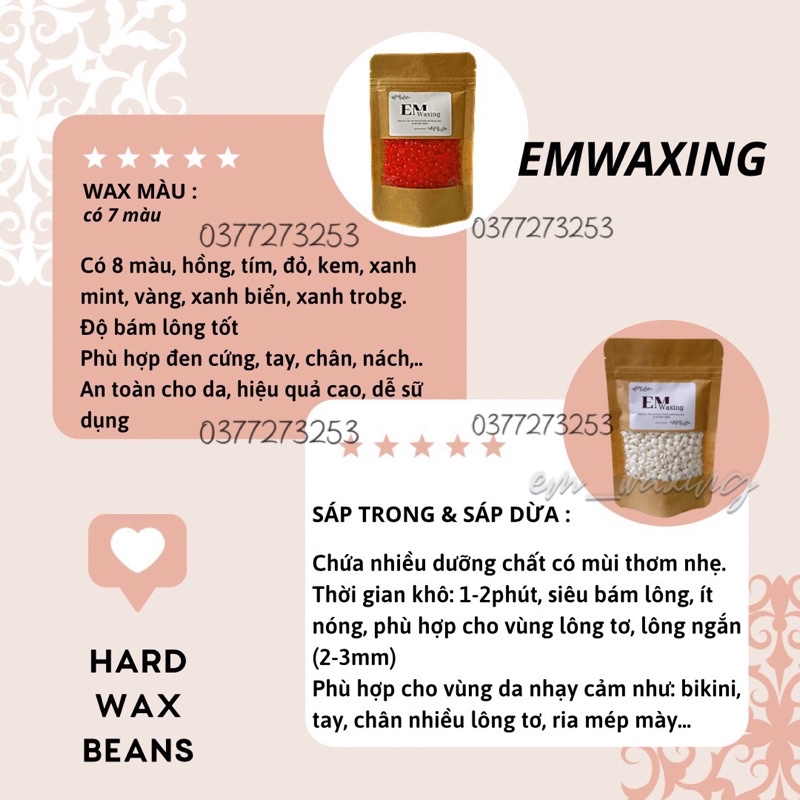 Compo triệt lông vĩnh viễn sáp wax lông, hard wax beans, sáp wax lông nóng, mỡ trăn nguyên chất triệt lông nách tay chân