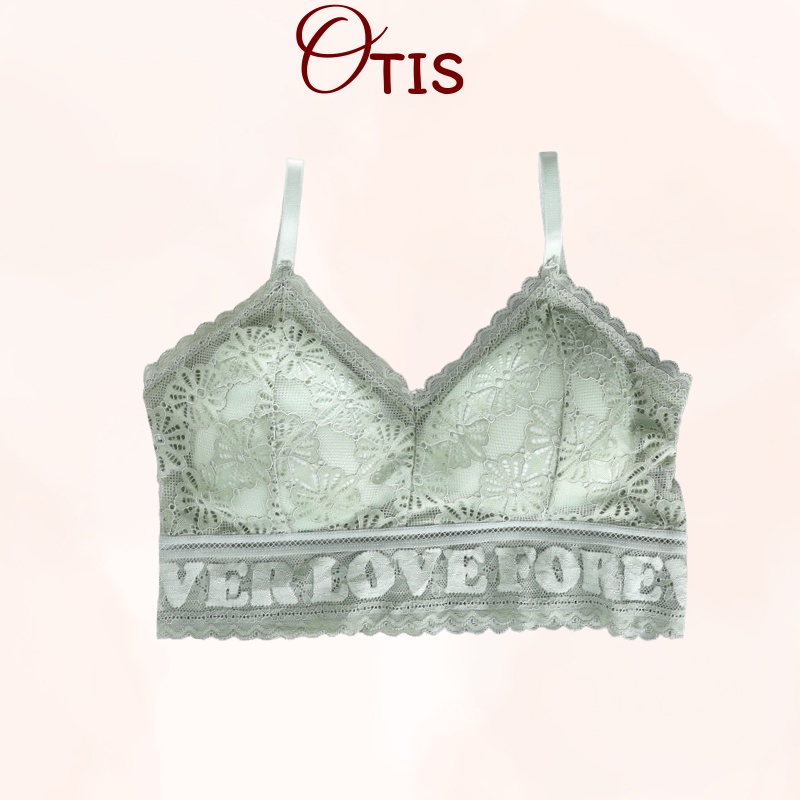 Áo Lót Ngực Cotton Phối Ren Mềm Mại Xinh Xắn Cho Nữ OTIS - 9941