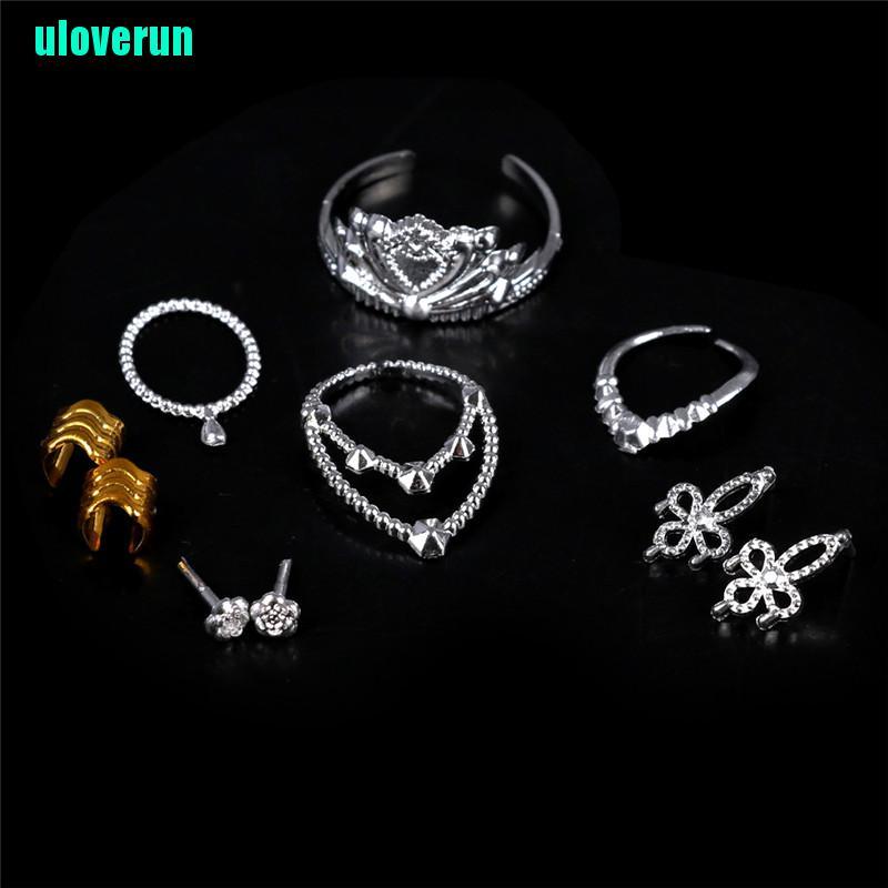 Bộ 10 Vương Miện Nhựa Màu Bạc Trang Trí Búp Bê Kích Thước 11 &quot;