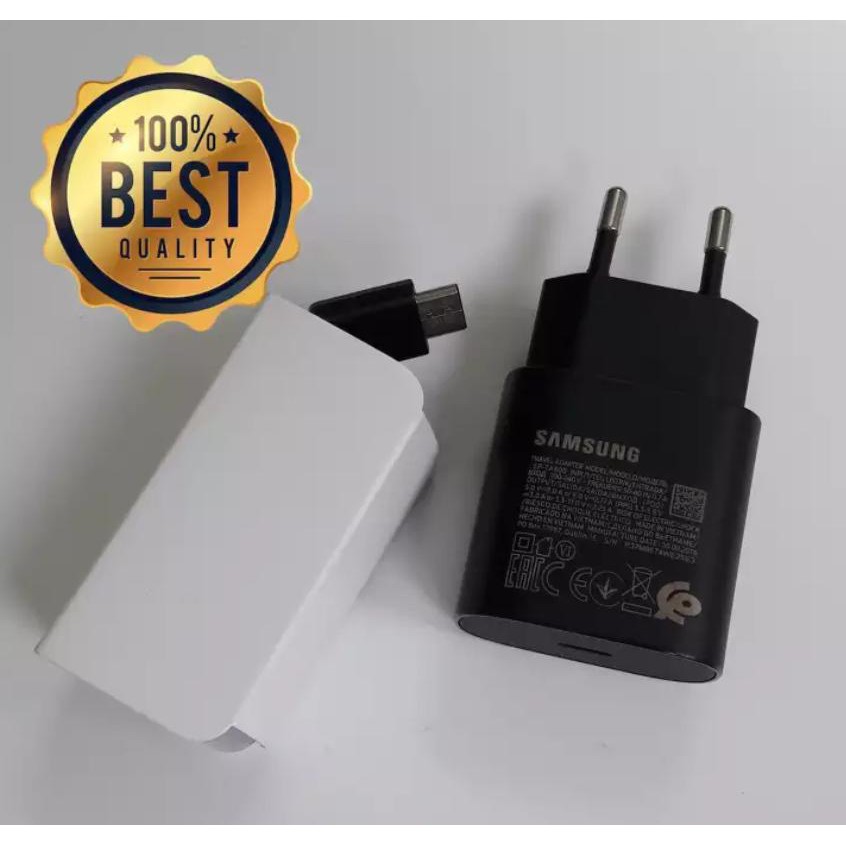 Bộ Sạc Siêu Nhanh Samsung Galaxy A71, A70, A80, A90, S10 5G, S20, S20+, S20 Ultra, Note 10, Note 10+s 25W TypeC 2 Đầu