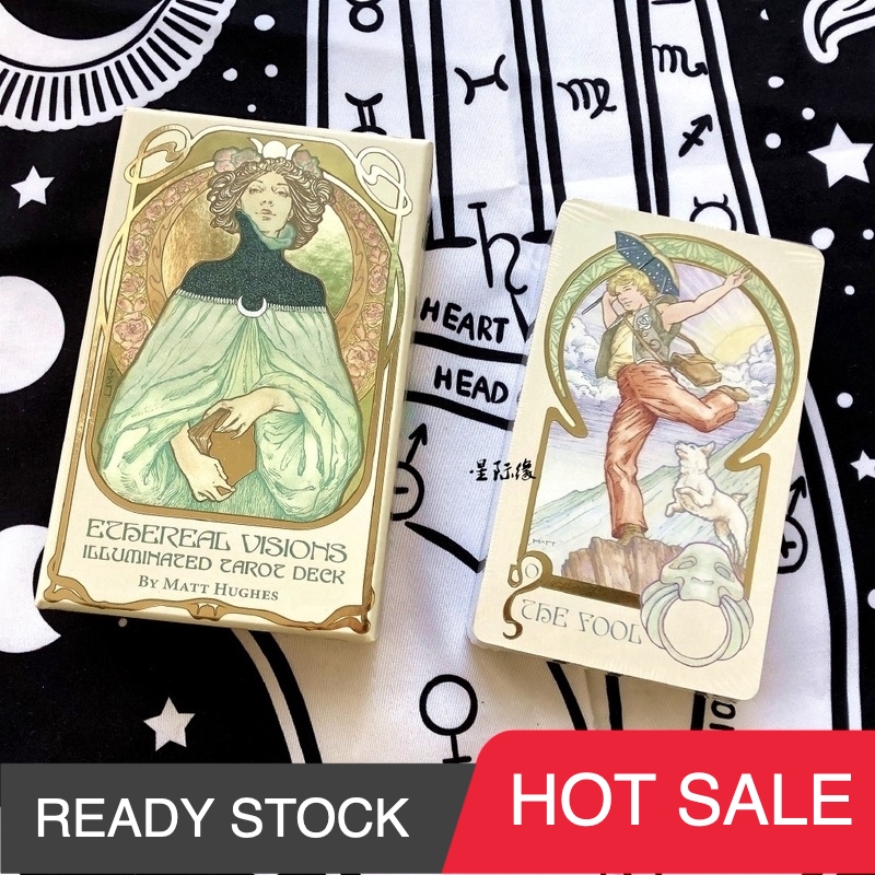 [Hot sale]SHIP FAST!! Bộ Bài Tarot 80 Ethereal Visions Illuminated Tarot English Tarot Cards#yjteam66.vn